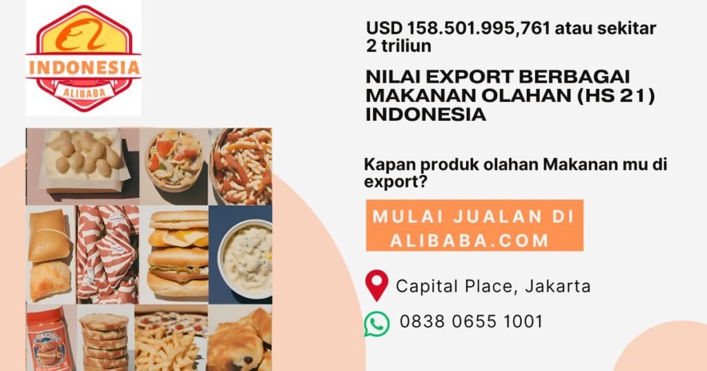 Ekspor Berbagai Makanan Olahan