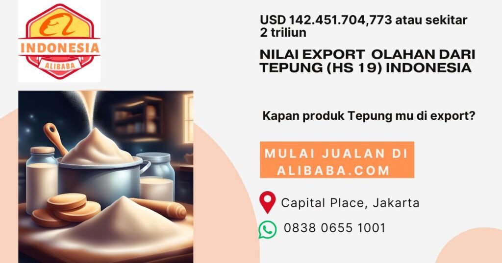 Ekspor Olahan dari tepung