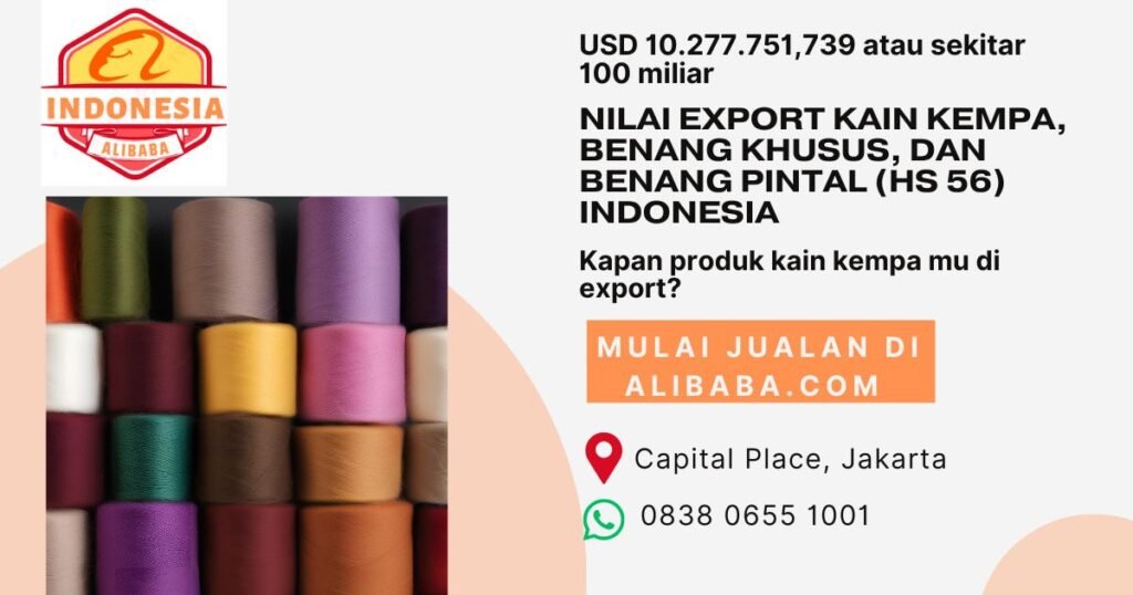 Kain kempa, benang khusus, dan benang pintal