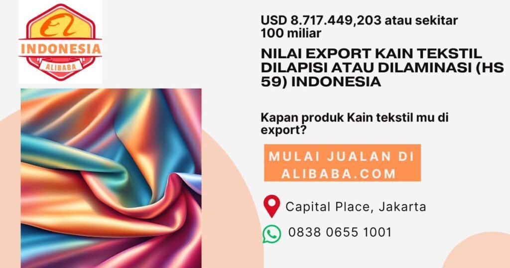 Kain tekstil dilapisi atau dilaminasi