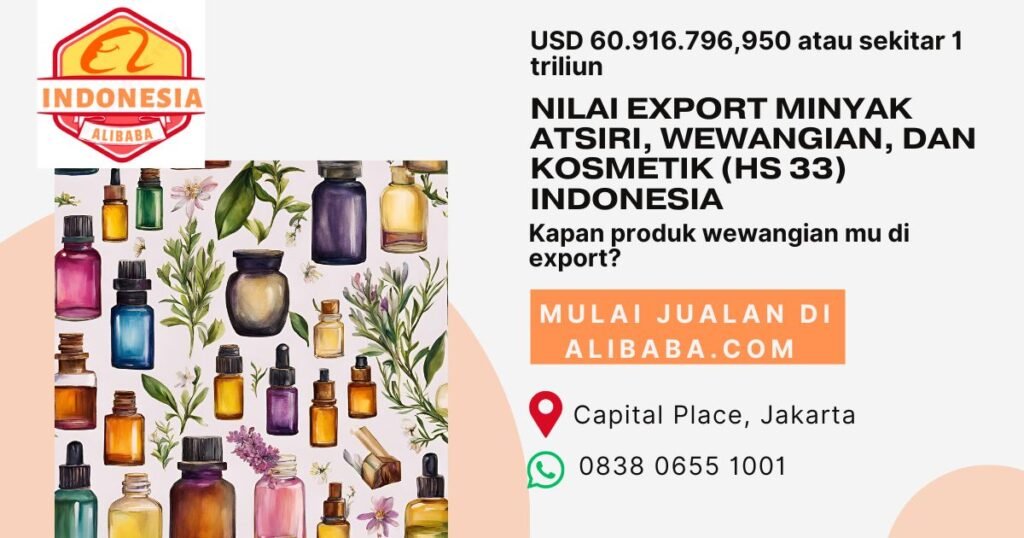 Minyak atsiri, wewangian, dan kosmetik 