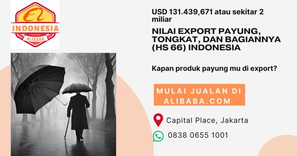 Payung, tongkat, dan bagiannya