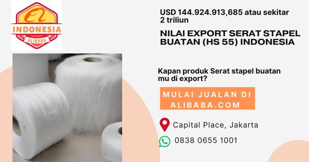 Ekspor Serat stapel buatan